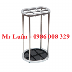 Kệ để dù giá treo ô inox trắng 6 lỗ