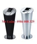 Thùng rác inox hình ô van chữ V