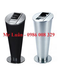 Thùng rác inox hình ô van