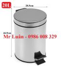 Thùng rác inox đạp chân 20L