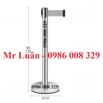 Cột chắn inox dây kéo căng màu ghi