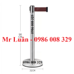 Cột chắn inox dây kéo căng màu nâu