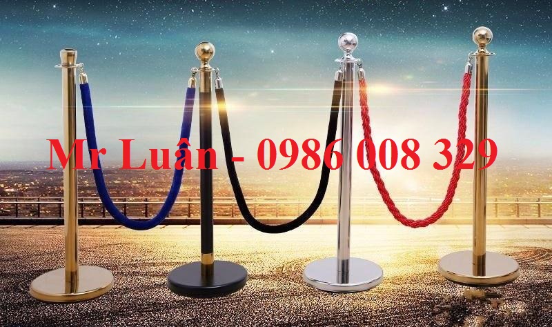 Trụ barier inox dây nhung dây thừng bện - Nơi bán cột trụ rào chắn inox dây trùng giá rẻ nhất